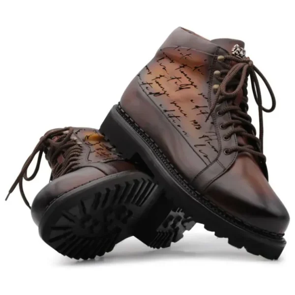 harris_firenze__polacchin_1-3.webp Online Harris Shoes 1913 Harris Firenze 1913 Polacchino Hand-Painted Signature Boot Honey