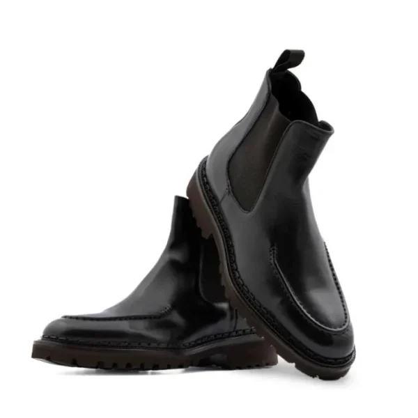 Shop Harris Shoes 1913 Harris Firenze 1913 Polish Beatles Leather Ankle Boots Dark Brown DarkBrown