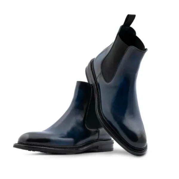 harris_firenze__polish_be_1.webp Shop Harris Shoes 1913 Harris Firenze 1913 Polish Beatles Leather Ankle Boot Blue