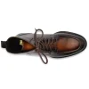 Hot Harris Shoes 1913 Harris Firenze 1913 Polish Coashed Hand-Painted Leather Boots Brown