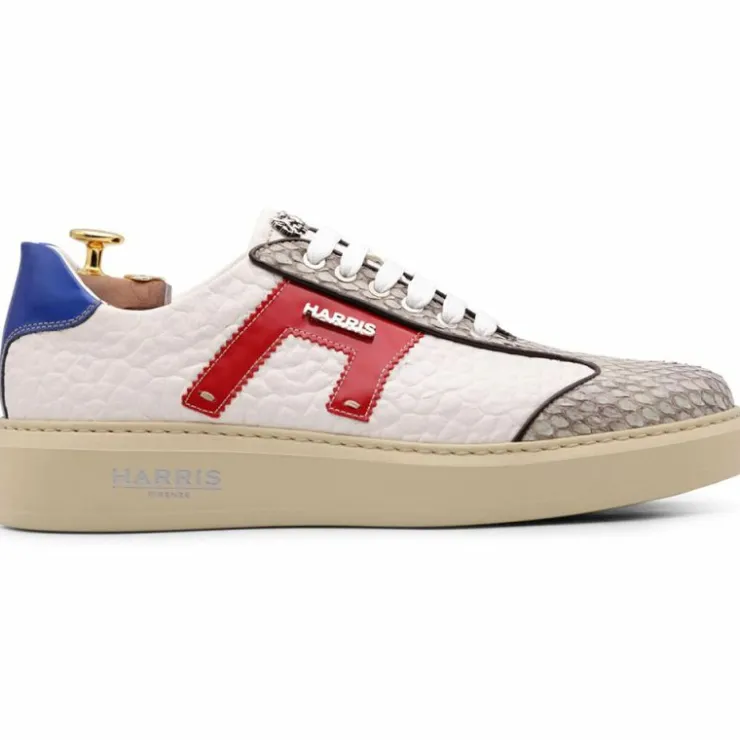 Sale Harris Shoes 1913 Harris Firenze 1913 Premium Leather Details Low-Top Sneakers White