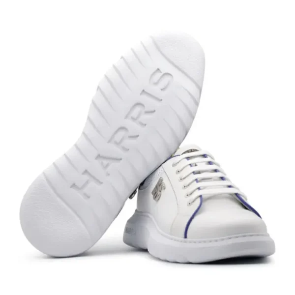 harris_firenze__printed_l_1-3.webp Best Sale Harris Shoes 1913 Harris Firenze 1913 Printed Leather Sneakers White