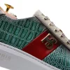 Hot Harris Shoes 1913 Harris Firenze 1913 Printed Leather Sneakers Green