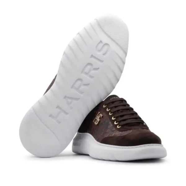 Cheap Harris Shoes 1913 Harris Firenze 1913 Python Printed Sneakers Dark Brown DarkBrown