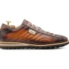 Cheap Harris Shoes 1913 Harris Firenze 1913 Quilted Stitching Leather Sneakers Brown