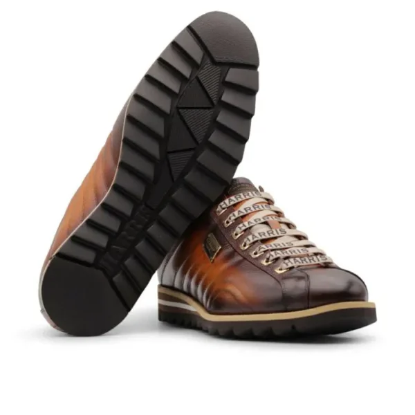 harris_firenze__quilted_s_2-1.webp Cheap Harris Shoes 1913 Harris Firenze 1913 Quilted Stitching Leather Sneakers Brown
