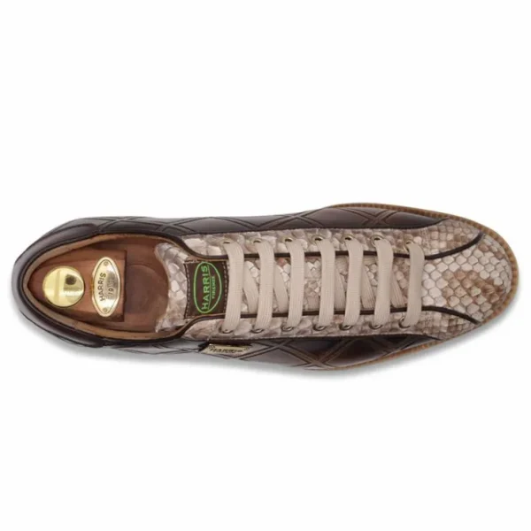 Sale Harris Shoes 1913 Harris Firenze 1913 Refined Details Leather Sneakers Brown