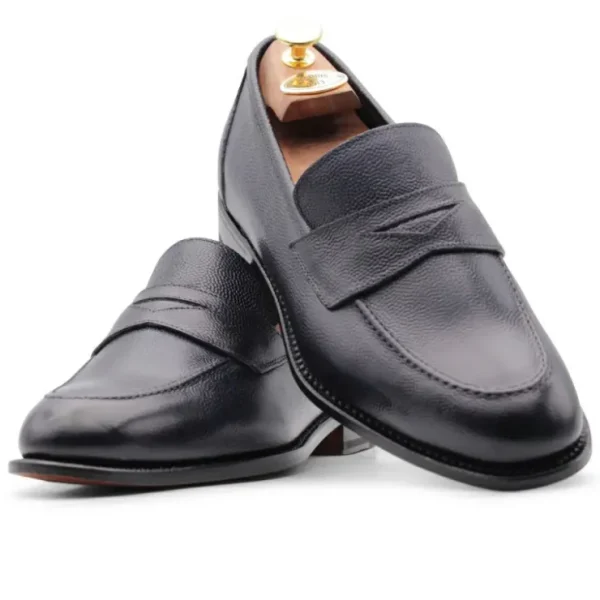 harris_firenze__rice_grai_1-1.webp Discount Harris Shoes 1913 Harris Firenze 1913 Rice Grain Embossed Leather Blue
