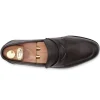 Outlet Harris Shoes 1913 Harris Firenze 1913 Rice Grain Embossed Leather Brown