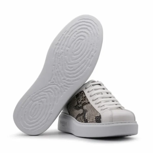 harris_firenze__rock_pyth_1.webp New Harris Shoes 1913 Harris Firenze 1913 Rock Python Sneakers White