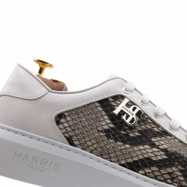 harris_firenze__rock_pyth_2.webp New Harris Shoes 1913 Harris Firenze 1913 Rock Python Sneakers White