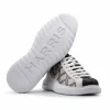 Discount Harris Shoes 1913 Harris Firenze 1913 Rumble Print Leather Sneakers Grey