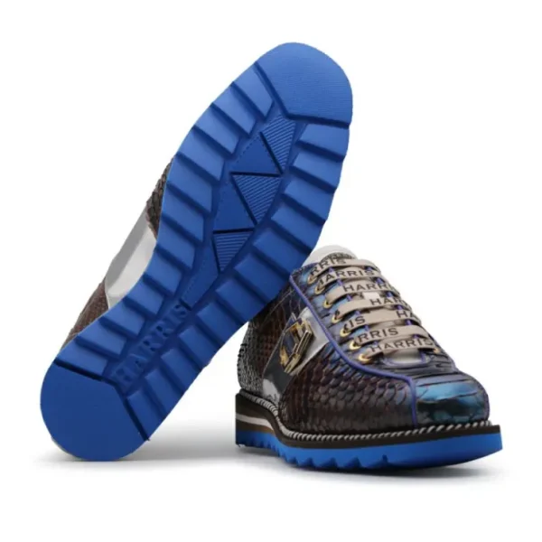 harris_firenze__shaded_py_1.webp Flash Sale Harris Shoes 1913 Harris Firenze 1913 Shaded Python Sneakers Blue