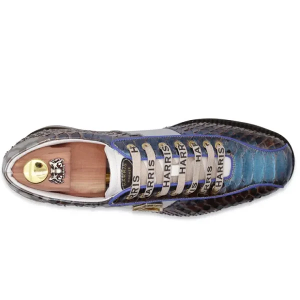 harris_firenze__shaded_py_2.webp Flash Sale Harris Shoes 1913 Harris Firenze 1913 Shaded Python Sneakers Blue