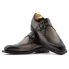 Clearance Harris Shoes 1913 Harris Firenze 1913 Single Buckle Leather Shoes Grey