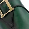 Hot Harris Shoes 1913 Harris Firenze 1913 Single Buckle Leather Shoes Green