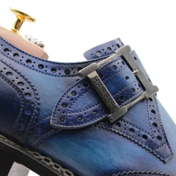harris_firenze__single_bu_2-5.webp Store Harris Shoes 1913 Harris Firenze 1913 Single Buckle Leather Shoes Blue