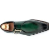 Hot Harris Shoes 1913 Harris Firenze 1913 Single Buckle Leather Shoes Green