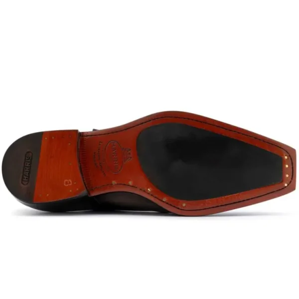 harris_firenze__single_bu_3.webp Clearance Harris Shoes 1913 Harris Firenze 1913 Single Buckle Leather Shoes Grey