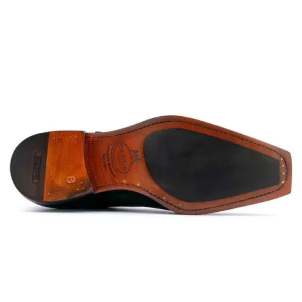 Hot Harris Shoes 1913 Harris Firenze 1913 Single Buckle Leather Shoes Green