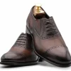New Harris Shoes 1913 Harris Firenze 1913 Slip-On Mit Brogue Verzierungen Oxford Brown