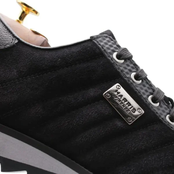 harris_firenze__soft_sued_3.webp Hot Harris Shoes 1913 Harris Firenze 1913 Soft Suede Sneakers Black