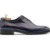 Cheap Harris Shoes 1913 Harris Firenze 1913 Stringed Leather Eel Oxford Blue Navy BlueNavy