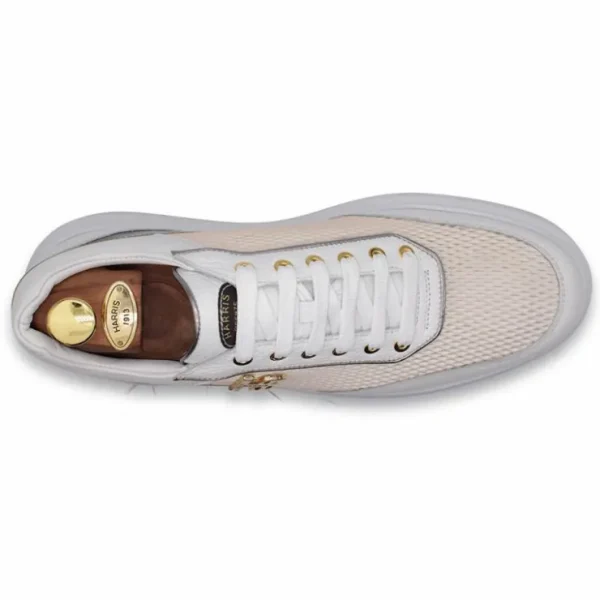 harris_firenze__suede__ca_1.webp Flash Sale Harris Shoes 1913 Harris Firenze 1913 Suede / Calfskin Sneakers White