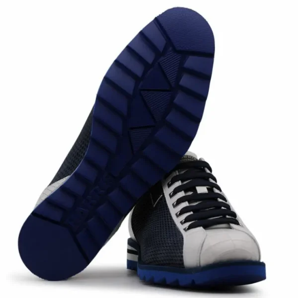 harris_firenze__suede__cr_2.webp Online Harris Shoes 1913 Harris Firenze 1913 Suede / Crocodile Print Sneakers Blue
