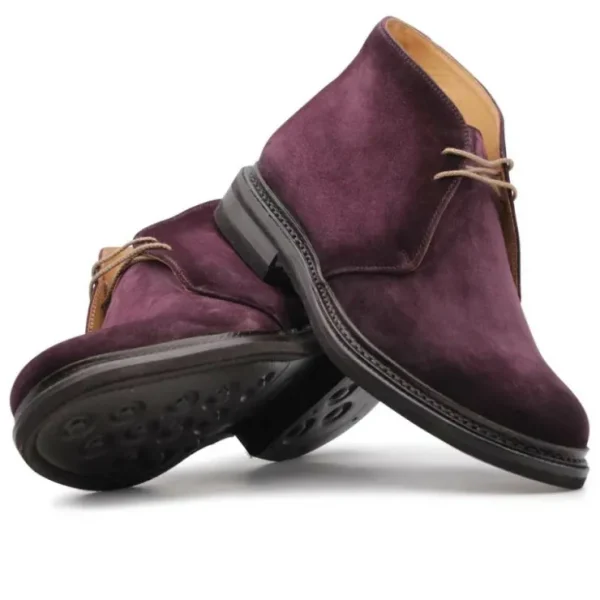 Store Harris Shoes 1913 Harris Firenze 1913 Suede Desert Boot Burgundy