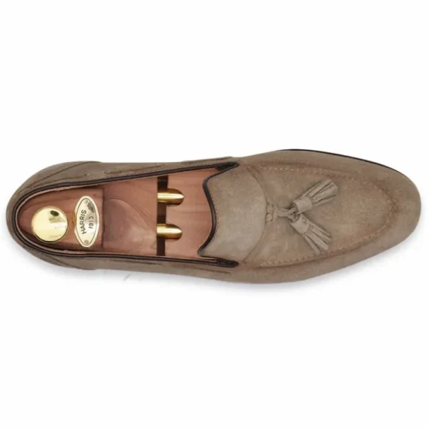 harris_firenze__suede_lea_1.webp Flash Sale Harris Shoes 1913 Harris Firenze 1913 Suede Leather Moccasin Beige