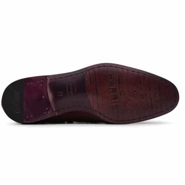 Best Sale Harris Shoes 1913 Harris Firenze 1913 Suede Leather Moccasin Bordeaux