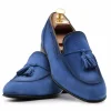 Cheap Harris Shoes 1913 Harris Firenze 1913 Suede Leather Moccasin Sky Blue SkyBlue