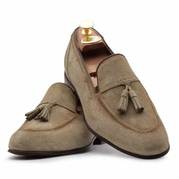 harris_firenze__suede_lea_2.webp Flash Sale Harris Shoes 1913 Harris Firenze 1913 Suede Leather Moccasin Beige