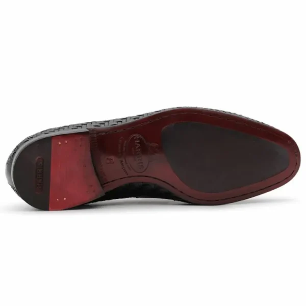 harris_firenze__woven_cal_1.webp Online Harris Shoes 1913 Harris Firenze 1913 Woven Calfskin Loafers Black