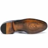 Shop Harris Shoes 1913 Calfskin Leather Tassel Loafers Black