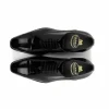 Online Harris Shoes 1913 Eel Leather Stringed Cap Toe Shoes Nero