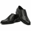 Online Harris Shoes 1913 Eel Leather Stringed Cap Toe Shoes Nero