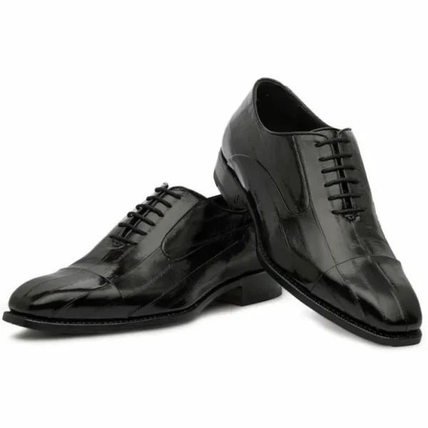 harris_shoes__eel_leather_2-1.webp Online Harris Shoes 1913 Eel Leather Stringed Cap Toe Shoes Nero
