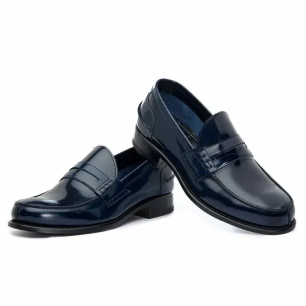 harris_shoes__leather_loa_2.webp Discount Harris Shoes 1913 Leather Loafers Blu