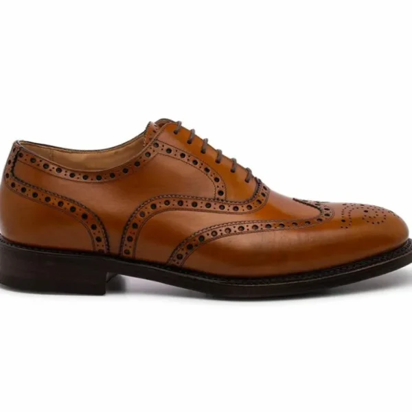 harris_shoes__leather_str_0-5.webp Best Sale Harris Shoes 1913 Leather Stringed Wingtip Shoes Cognac