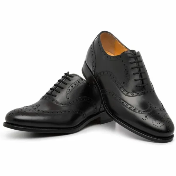 harris_shoes__leather_str_2-6.webp Cheap Harris Shoes 1913 Leather Stringed Wingtip Shoes Nero