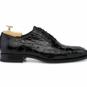 Discount Harris Shoes 1913 Ostrich Stringed Shoes Nero