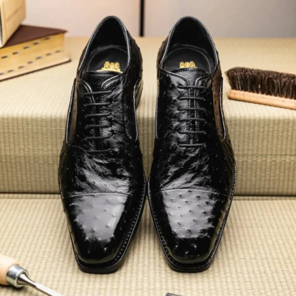 harris_shoes__ostrich_str_9.webp Discount Harris Shoes 1913 Ostrich Stringed Shoes Nero