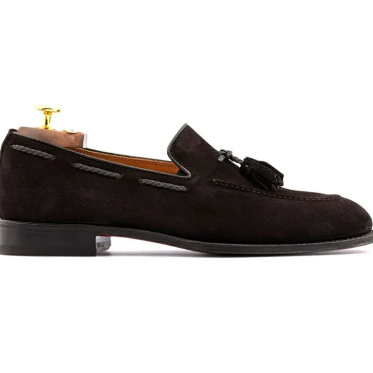 Cheap Harris Shoes 1913 Suede Loafer Brown