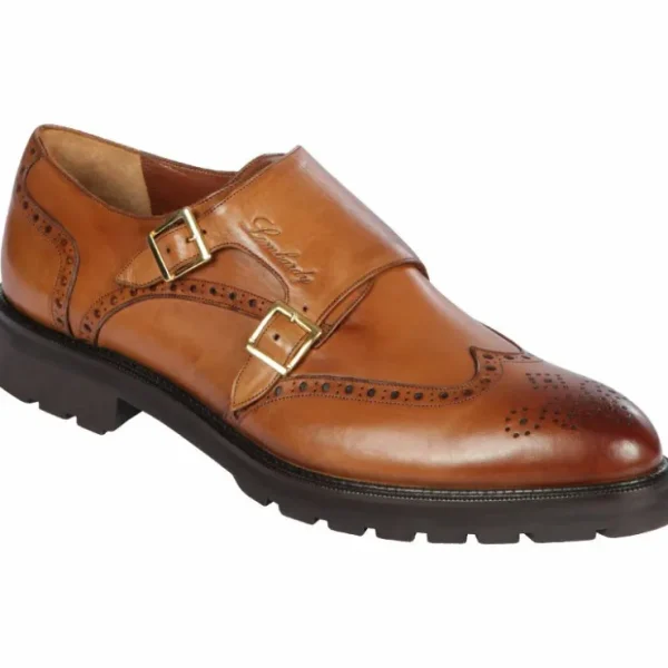 lombardy_calfskin_wingtip_0-4.webp Shop Lombardy Calfskin Wingtip Monk Strap Faded Honey FadedHoney