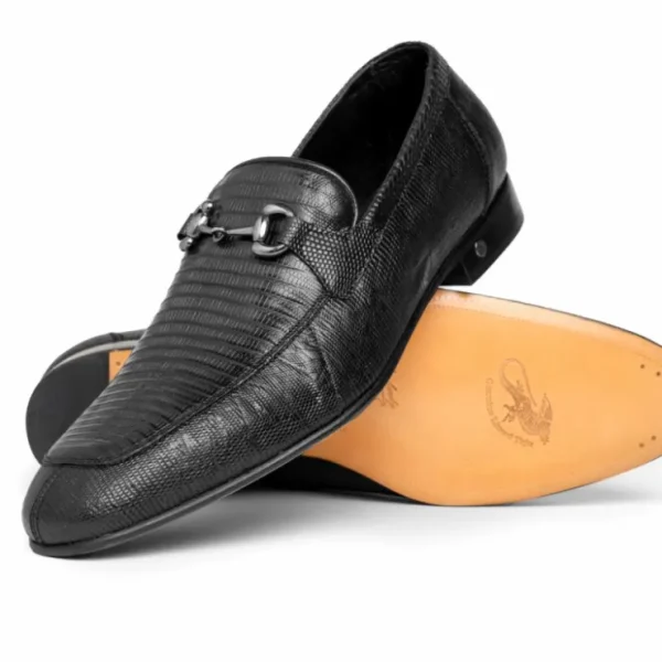 lombardy_lizard_teju_bit__1.webp Store Lombardy Lizard Teju Bit Loafers Black