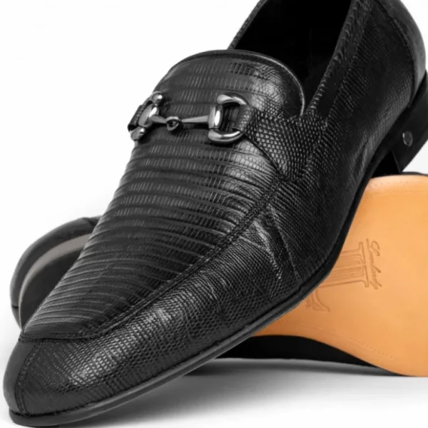 lombardy_lizard_teju_bit__2.webp Store Lombardy Lizard Teju Bit Loafers Black