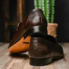 Cheap Lombardy Lizard Teju Bit Loafers Faded Brown FadedBrown