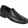 Online Lombardy Ostrich & Calfskin Loafers Black